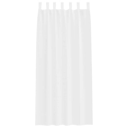 vidaXL Voile Curtain with Curtains 2 pcs White 260 x 140 cm Polyester