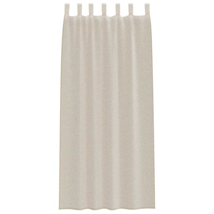 vidaXL Voile Curtain with Curtains 2 pcs Sand 260 x 140 cm Polyester