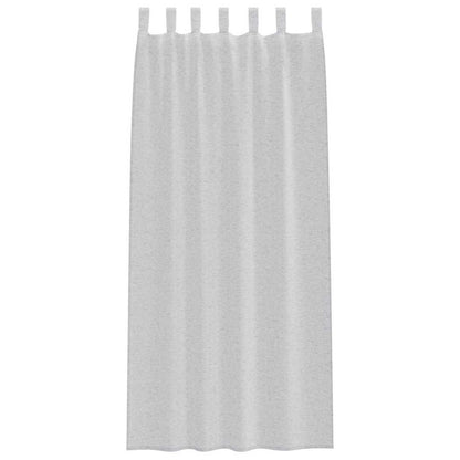 vidaXL Voile Curtain 2 pcs Light Grey 245 x 140 cm Polyester
