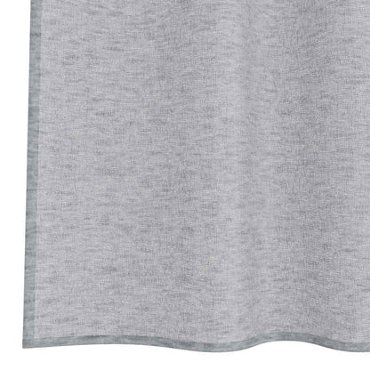 vidaXL Voile Curtain 2 pcs Dark Grey 245 x 140 cm Polyester