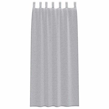vidaXL Voile Curtain 2 pcs Dark Grey 260 x 140 cm Polyester