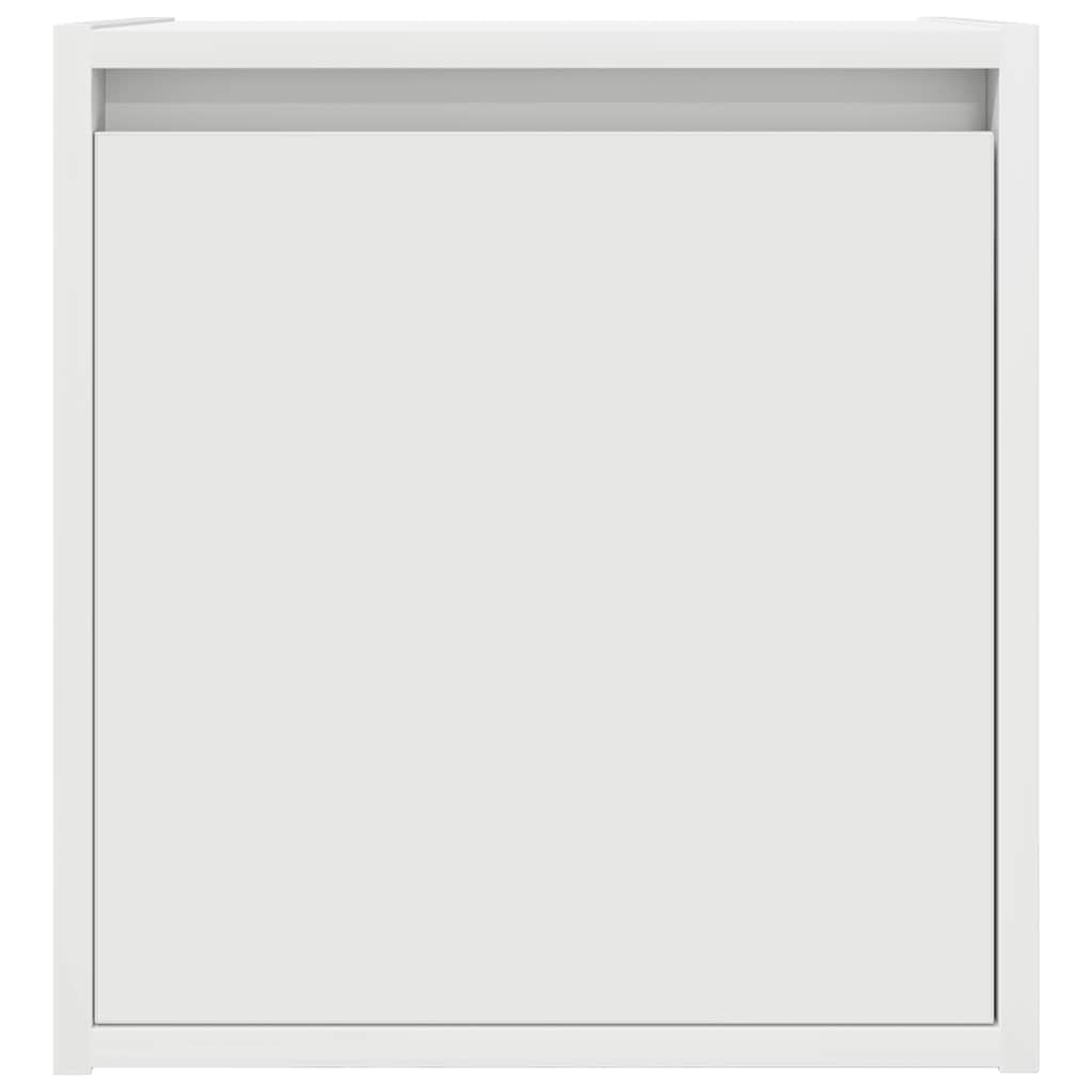 vidaXL Wall-Mounted Bedside Cabinet White 38x34x40 cm