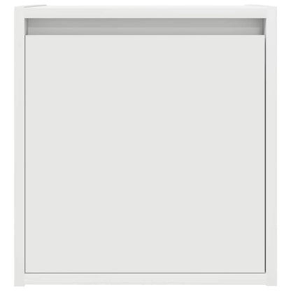 vidaXL Wall-Mounted Bedside Cabinet White 38x34x40 cm