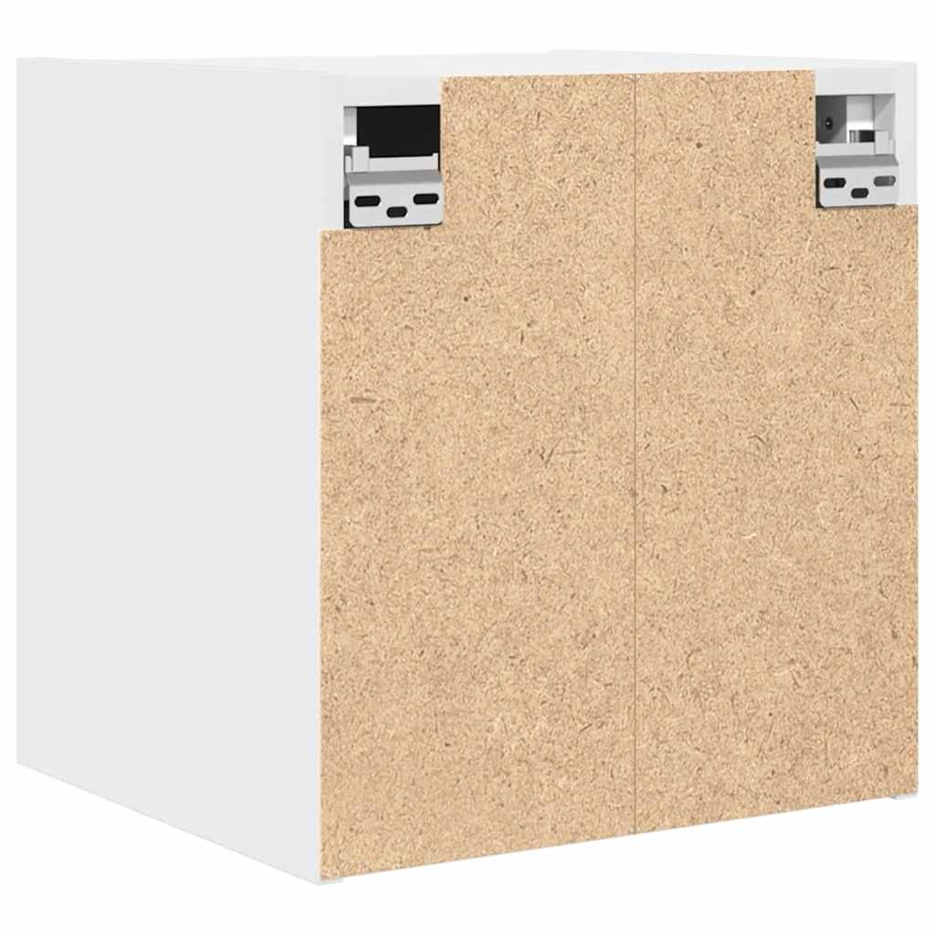 vidaXL Wall-Mounted Bedside Cabinet White 38x34x40 cm