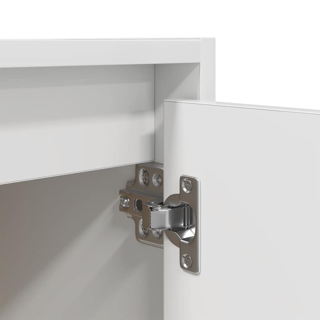 vidaXL Wall-Mounted Bedside Cabinet White 38x34x40 cm