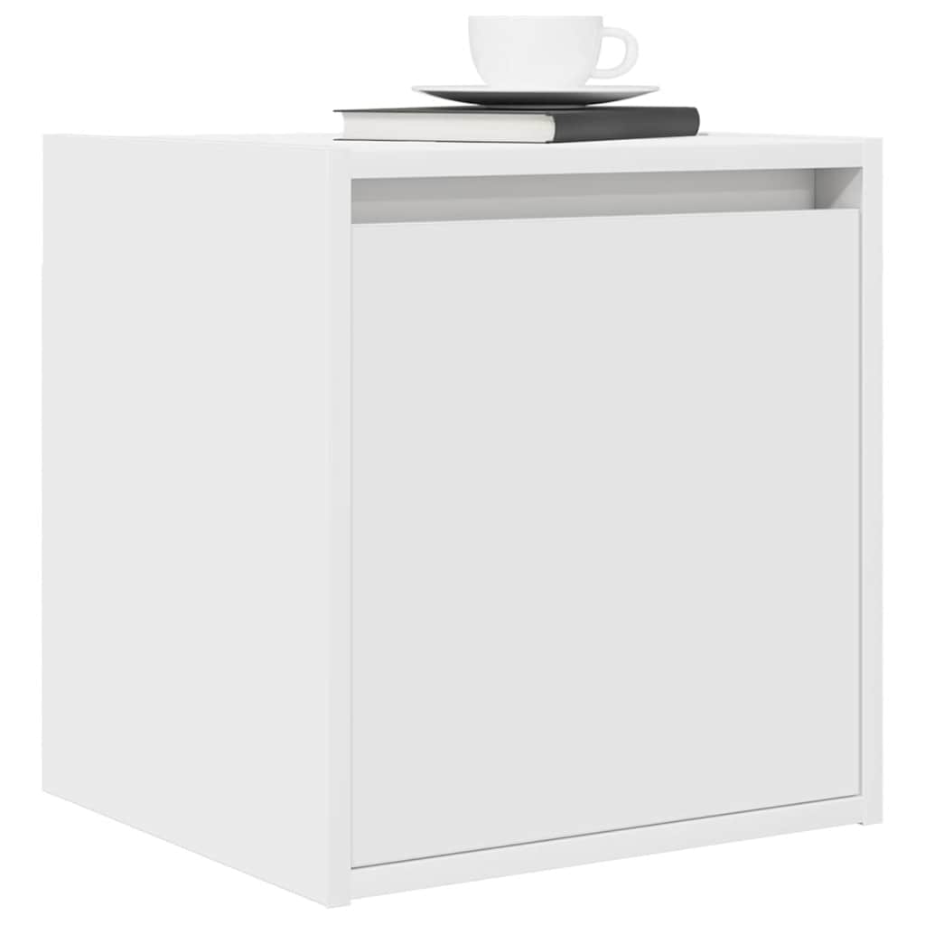 vidaXL Wall-Mounted Bedside Cabinets 2 pcs White 38x34x40 cm