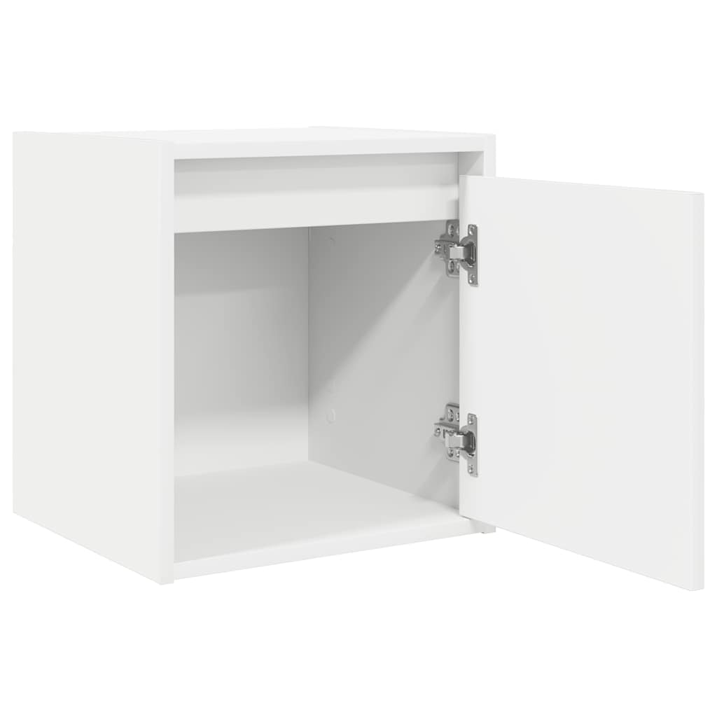 vidaXL Wall-Mounted Bedside Cabinets 2 pcs White 38x34x40 cm