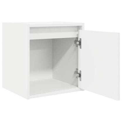 vidaXL Wall-Mounted Bedside Cabinets 2 pcs White 38x34x40 cm