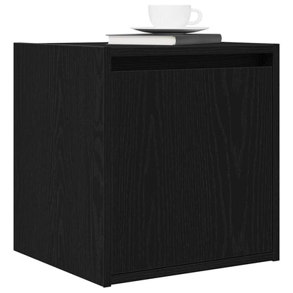 vidaXL Wall-Mounted Bedside Cabinet Black 38x34x40 cm