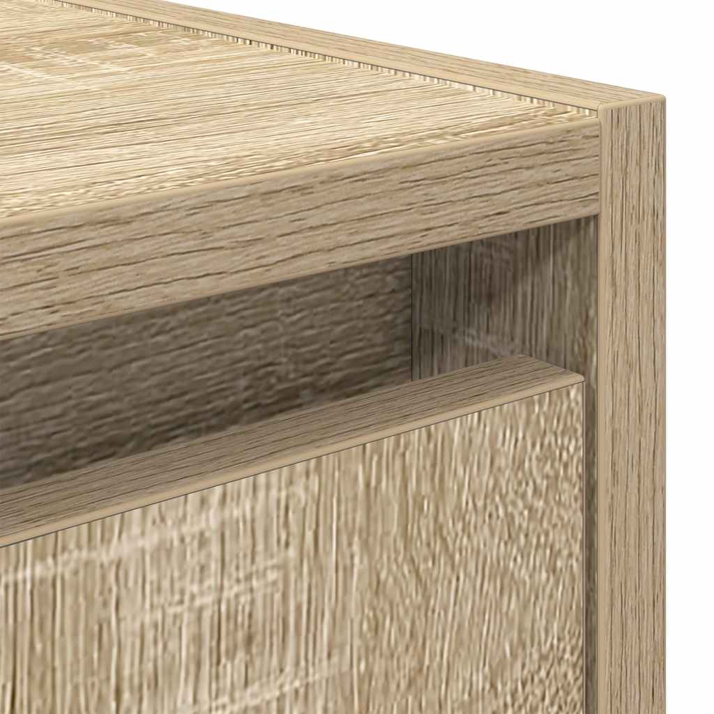 vidaXL Wall-Mounted Bedside Cabinet Sonoma Oak 38x34x40 cm