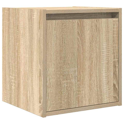 vidaXL Wall-Mounted Bedside Cabinets 2 pcs Sonoma Oak 38x34x40 cm