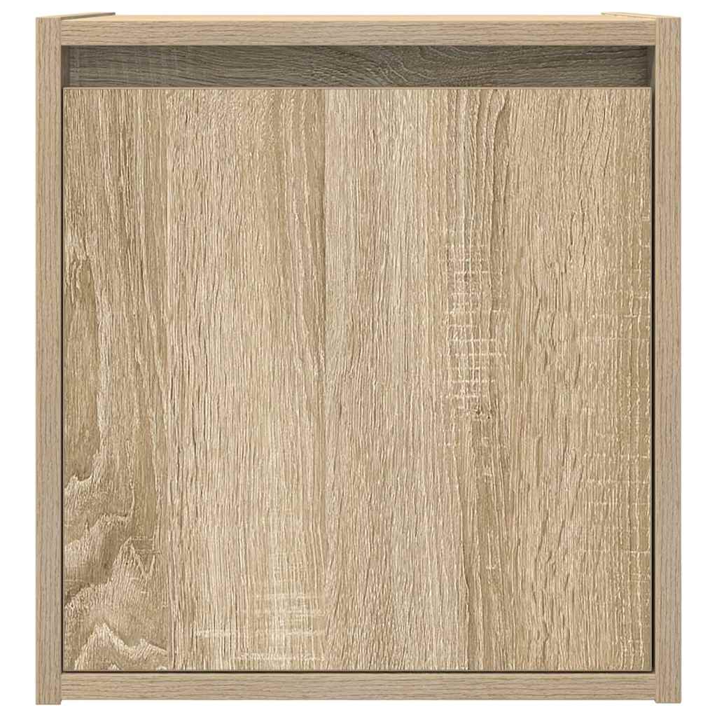 vidaXL Wall-Mounted Bedside Cabinets 2 pcs Sonoma Oak 38x34x40 cm