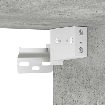 vidaXL Wall-Mounted Bedside Cabinet Concrete Grey 38x34x40 cm