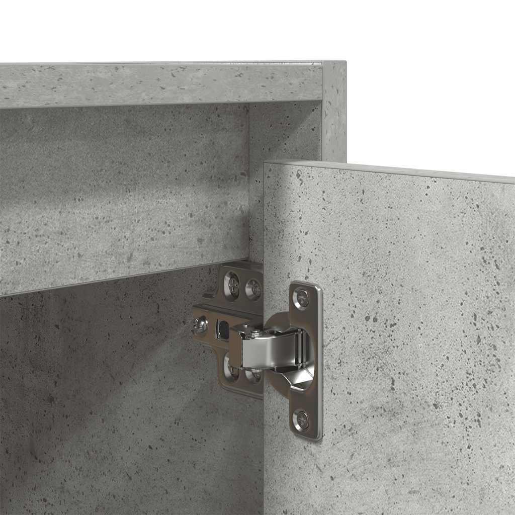 vidaXL Wall-Mounted Bedside Cabinets 2 pcs Concrete Grey 38x34x40 cm