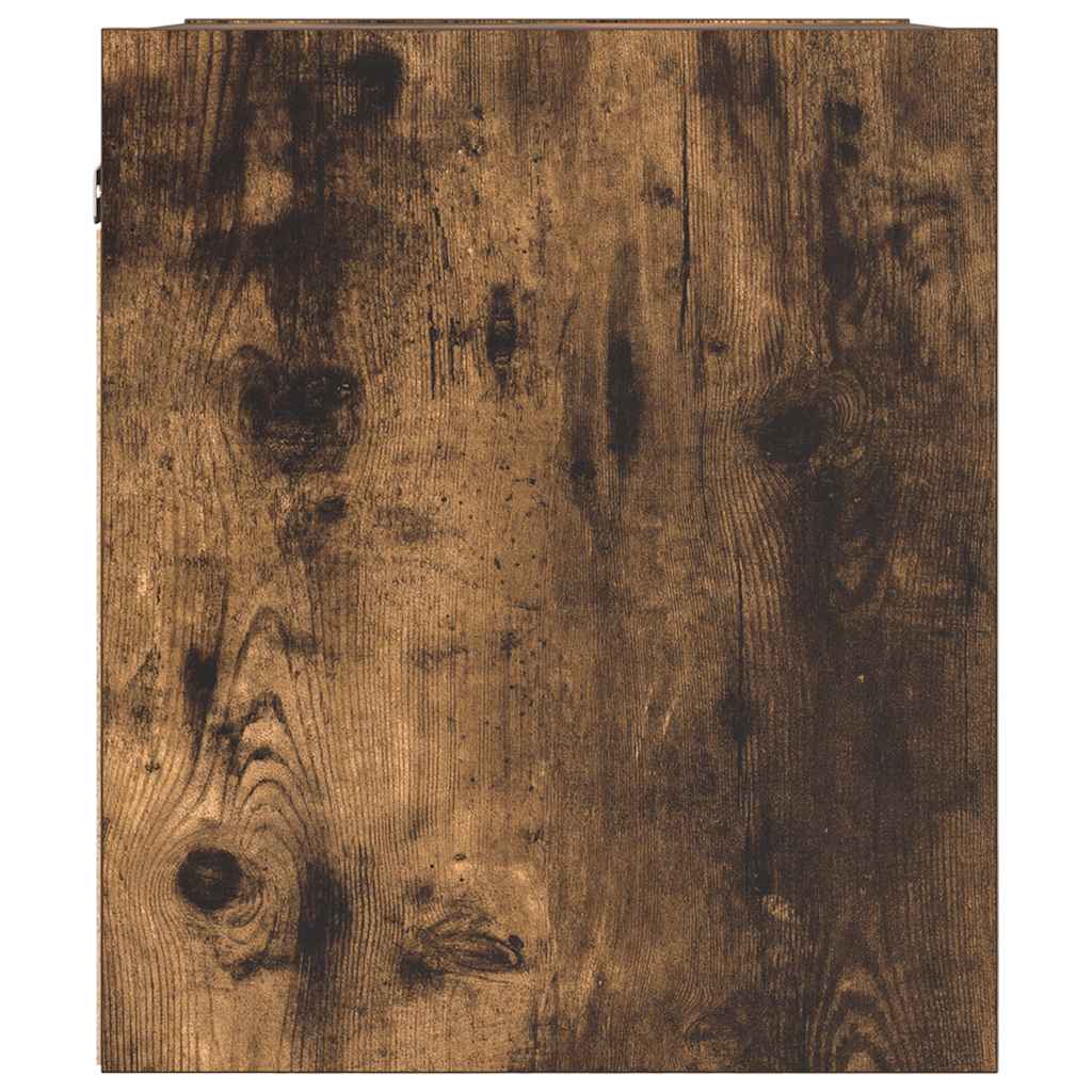 vidaXL Wall-Mounted Bedside Cabinets 2 pcs Smoked Oak 38x34x40 cm