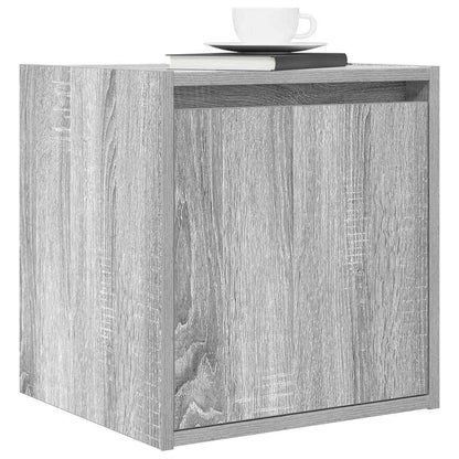 vidaXL Wall-Mounted Bedside Cabinet Grey Sonoma 38x34x40 cm