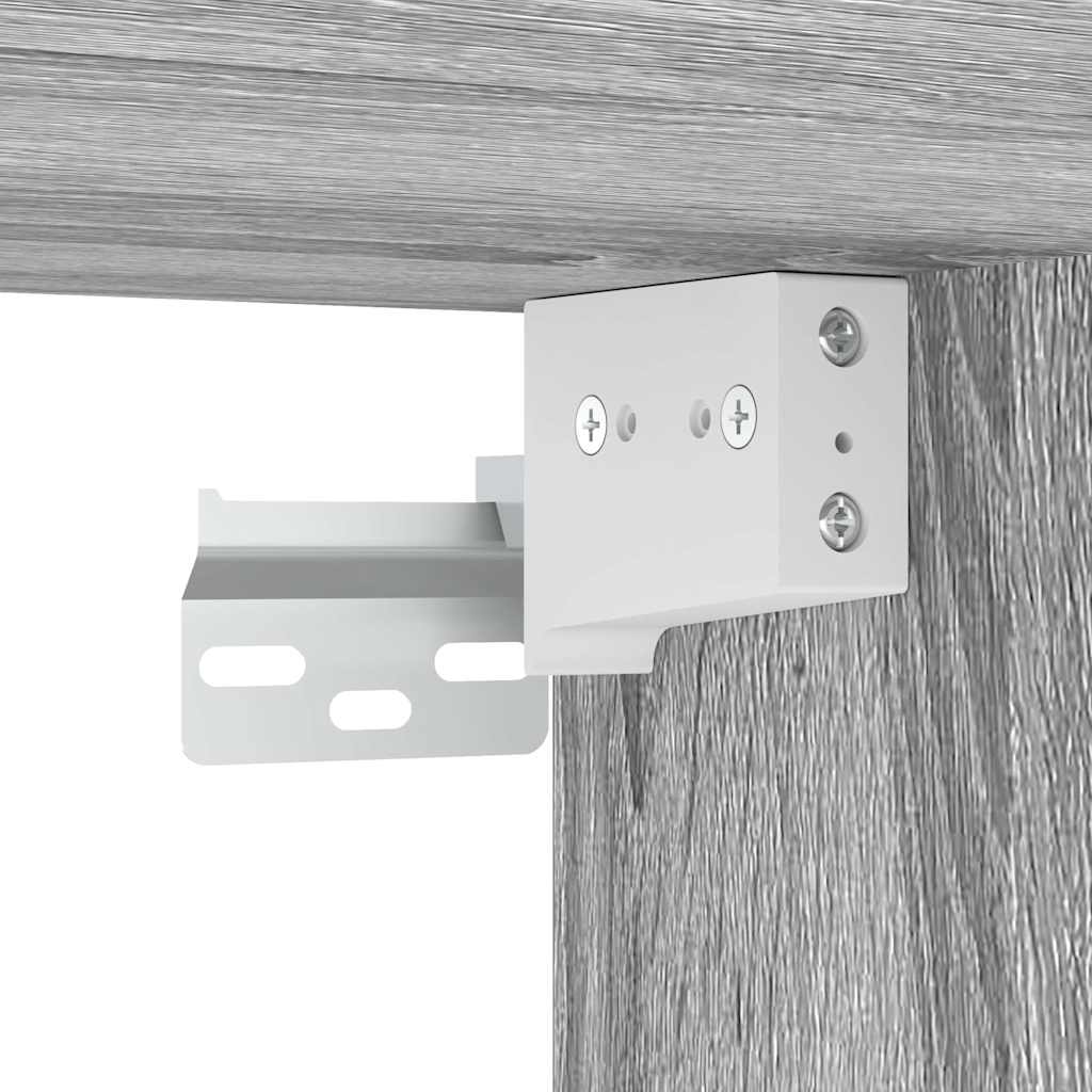 vidaXL Wall-Mounted Bedside Cabinets 2 pcs Grey Sonoma 38x34x40 cm