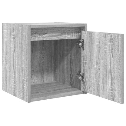 vidaXL Wall-Mounted Bedside Cabinets 2 pcs Grey Sonoma 38x34x40 cm