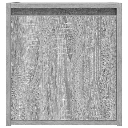 vidaXL Wall-Mounted Bedside Cabinets 2 pcs Grey Sonoma 38x34x40 cm