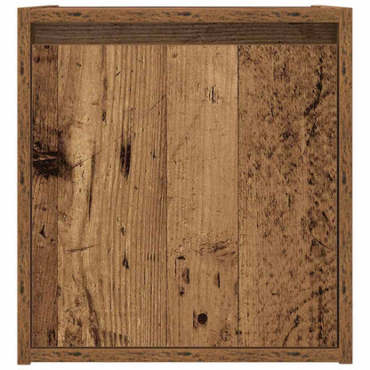 vidaXL Wall-Mounted Bedside Cabinet Old Wood 38x34x40 cm