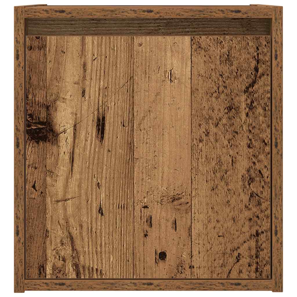 vidaXL Wall-Mounted Bedside Cabinets 2 pcs Old Wood 38x34x40 cm