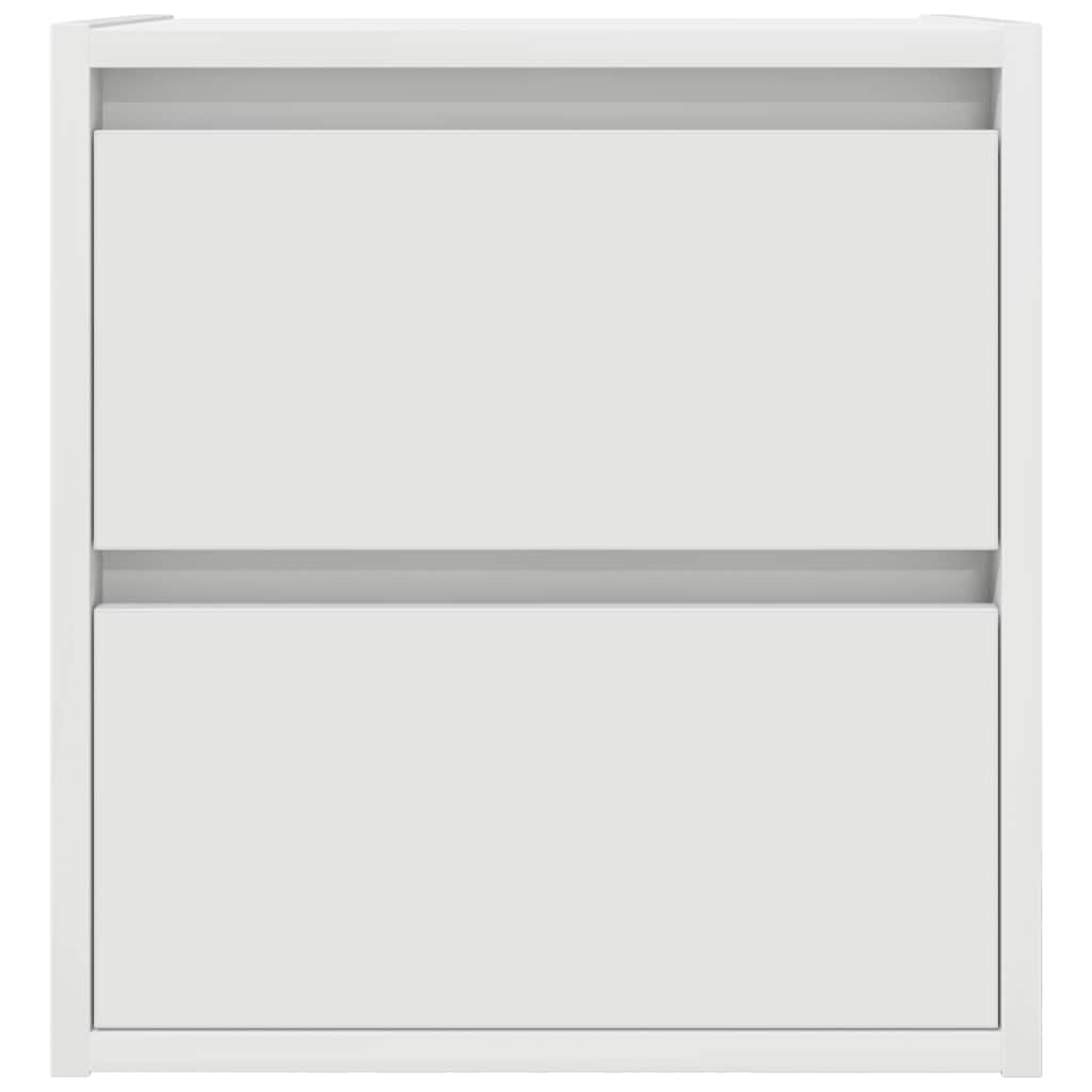 vidaXL Wall-mounted Bedside Cabinets 2 pcs White 38x34x40 cm