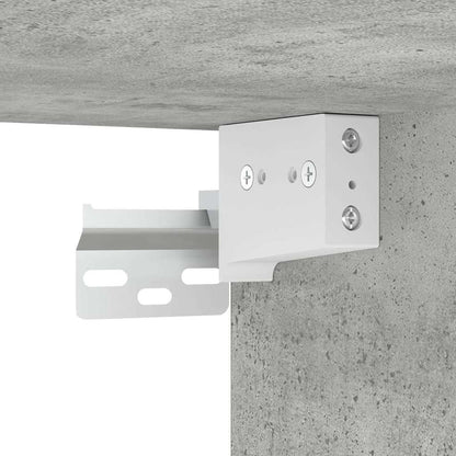 vidaXL Wall-mounted Bedside Cabinets 2 pcs Concrete Grey 38x34x40 cm