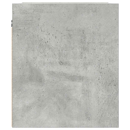 vidaXL Wall-mounted Bedside Cabinets 2 pcs Concrete Grey 38x34x40 cm