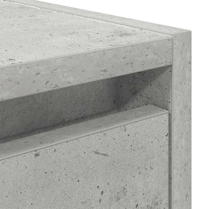 vidaXL Wall-mounted Bedside Cabinets 2 pcs Concrete Grey 38x34x40 cm