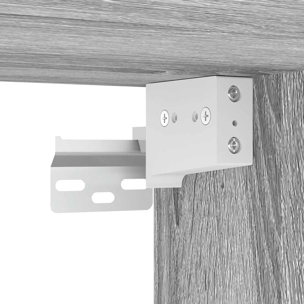 vidaXL Wall-mounted Bedside Cabinets 2 pcs Grey Sonoma 38x34x40 cm