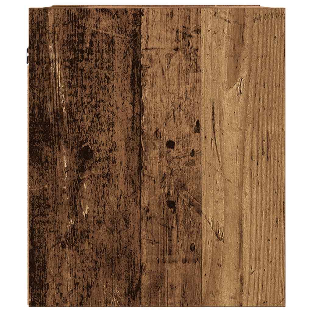 vidaXL Wall-mounted Bedside Cabinets 2 pcs Old Wood 38x34x40 cm