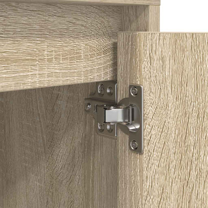 vidaXL Bedside Cabinet with LED Lights Sonoma Oak 38x34x50 cm
