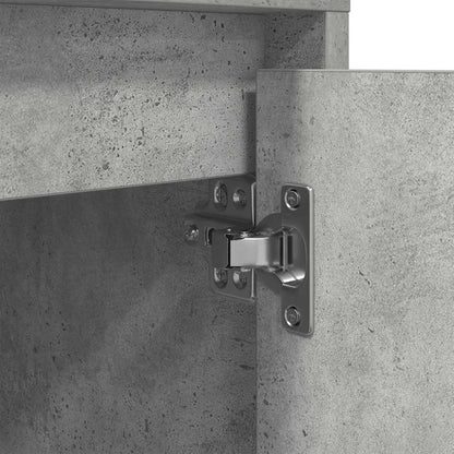 vidaXL Bedside Cabinets with LED Lights 2 pcs Concrete Grey 38x34x50cm