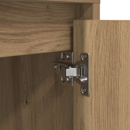 vidaXL Bedside Cabinets with LED Lights 2 pcs Artisan Oak 38x34x50 cm