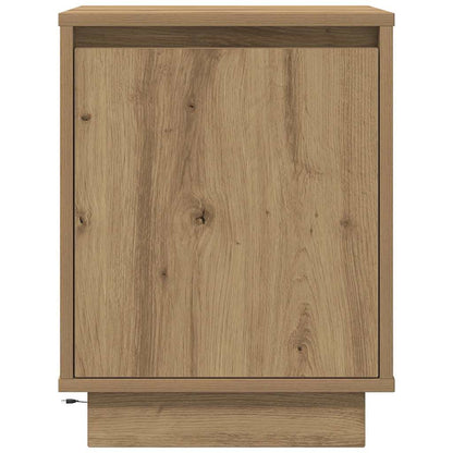 vidaXL Bedside Cabinets with LED Lights 2 pcs Artisan Oak 38x34x50 cm