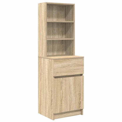 vidaXL Bedside Cabinet Sonoma Oak 39x35x125 cm Engineered Wood