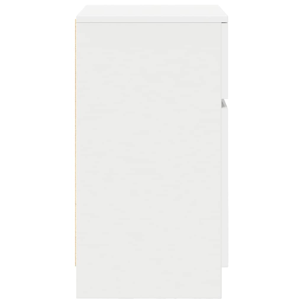 vidaXL Bedside Cabinets 2 pcs White 39x35x65 cm Engineered Wood