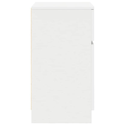 vidaXL Bedside Cabinets 2 pcs White 39x35x65 cm Engineered Wood