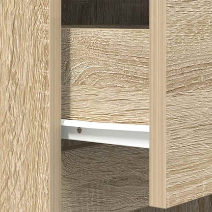 vidaXL Bedside Cabinet Sonoma Oak 39x35x65 cm Engineered Wood
