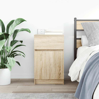 vidaXL Bedside Cabinet Sonoma Oak 39x35x65 cm Engineered Wood