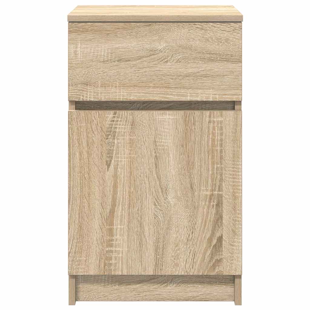 vidaXL Bedside Cabinet Sonoma Oak 39x35x65 cm Engineered Wood