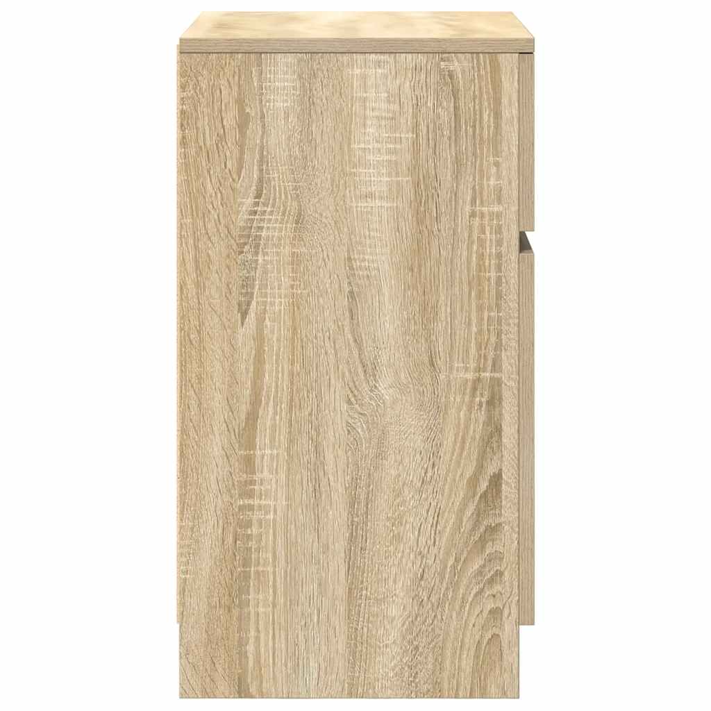 vidaXL Bedside Cabinet Sonoma Oak 39x35x65 cm Engineered Wood