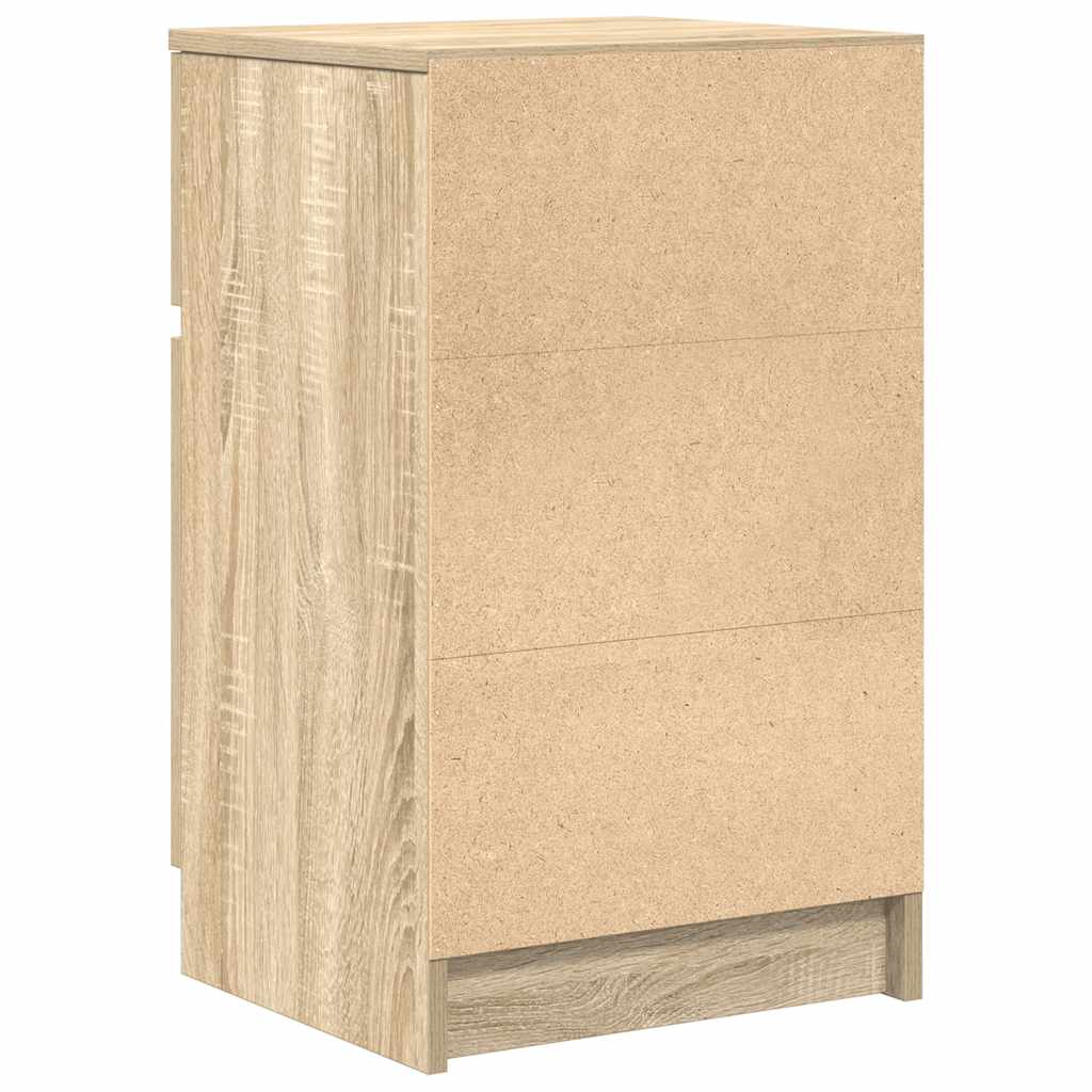 vidaXL Bedside Cabinet Sonoma Oak 39x35x65 cm Engineered Wood