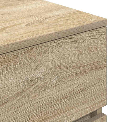 vidaXL Bedside Cabinet Sonoma Oak 39x35x65 cm Engineered Wood