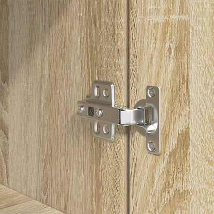 vidaXL Bedside Cabinet Sonoma Oak 39x35x65 cm Engineered Wood