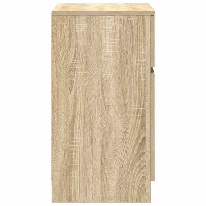 vidaXL Bedside Cabinets 2 pcs Sonoma Oak 39x35x65 cm Engineered Wood