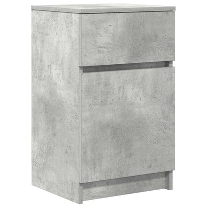 vidaXL Bedside Cabinets 2 pcs Concrete Grey 39x35x65cm Engineered Wood
