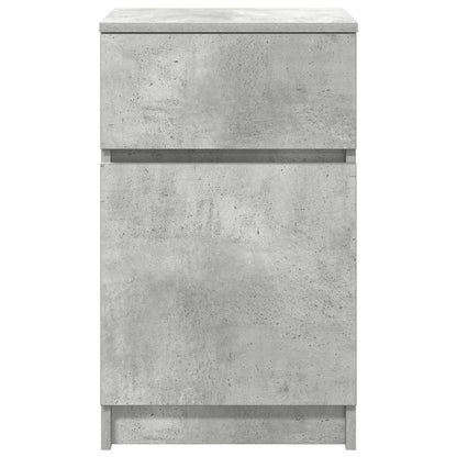 vidaXL Bedside Cabinets 2 pcs Concrete Grey 39x35x65cm Engineered Wood