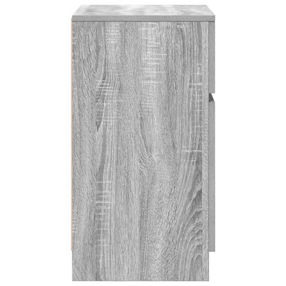 vidaXL Bedside Cabinet Grey Sonoma 39x35x65 cm Engineered Wood