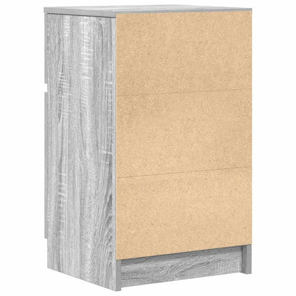 vidaXL Bedside Cabinets 2 pcs Grey Sonoma 39x35x65 cm Engineered Wood